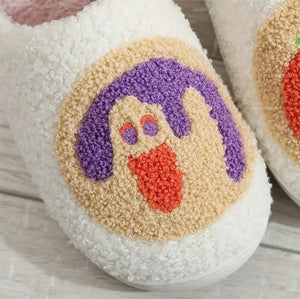 Halloween Cartoon Pattern Plush Slippers