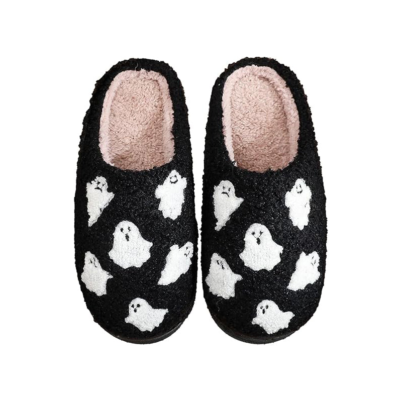 Halloween Ghost Plush Slippers