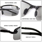 Photochromic Sunglasses with Anti-glare Polarized Lens