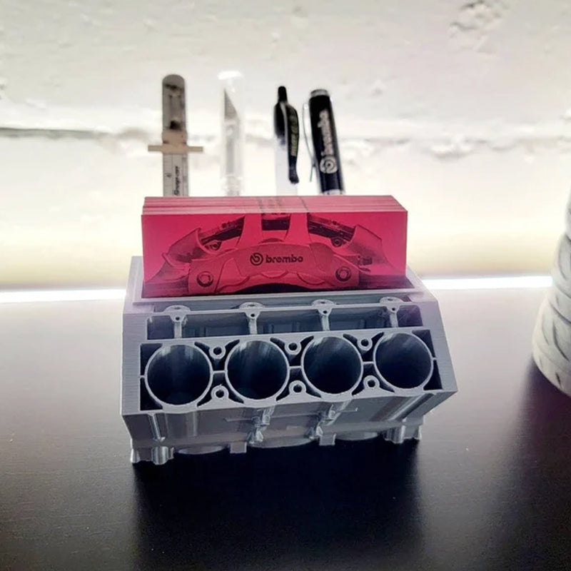 Original V8 Pengine | Engine Block Pen & Business Card Holder