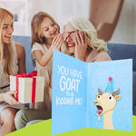 Screaming Goat Greeting Card