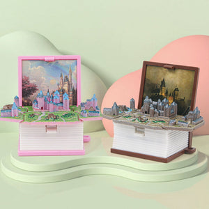 3D Stereoscopic Book Folding Pop-Up Book Keychain