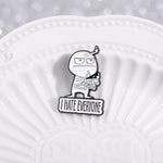 Funny Middle Finger Brooch