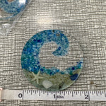 Sea Glass Suncatcher - Ocean Crashing Wave Beach Ornament