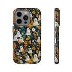 Cartoon Ghost and Flower Pattern Phone Case