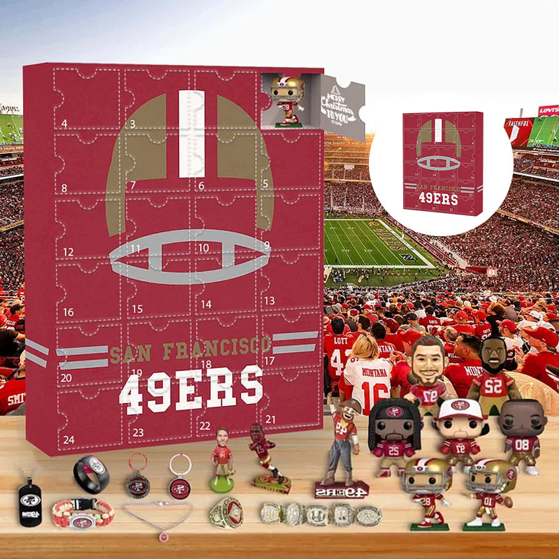 San Francisco 49ers Advent calendar-- The One With 24 Little Doors