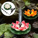 Lotus Shaped Solar Fountain Pond Decorative