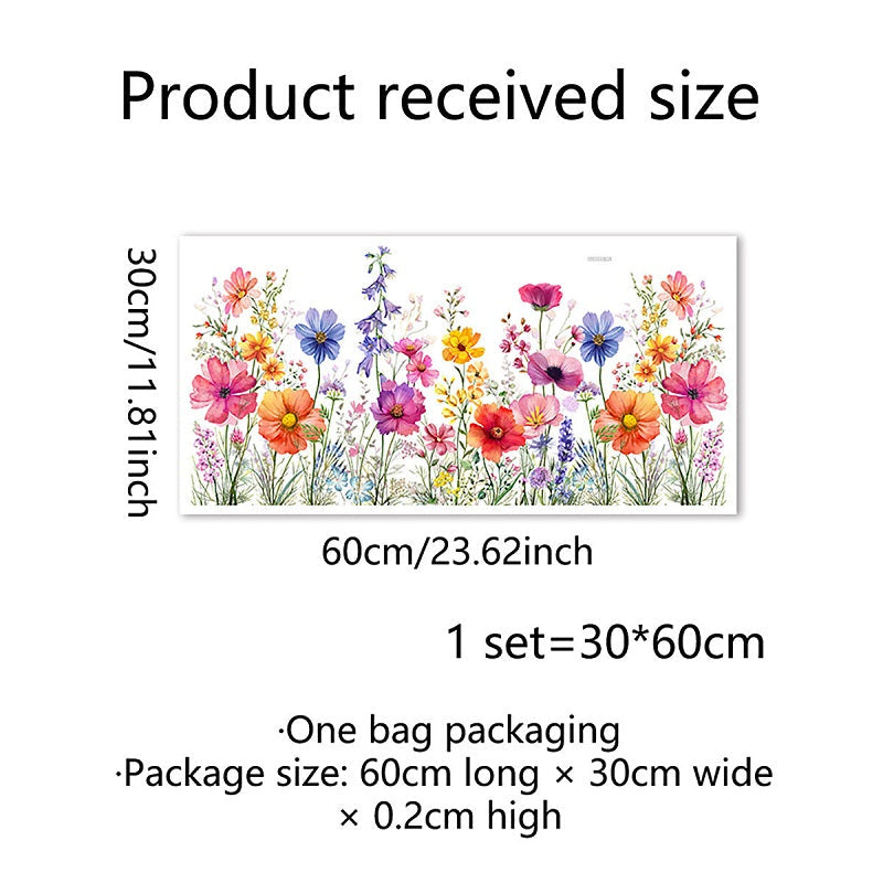 Floral Pattern Window Sticker