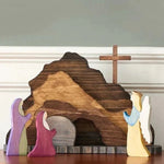 Easter Scene Wooden Decoration