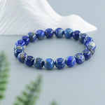 Natural Lapis Lazuli Stone Beaded Bracelet