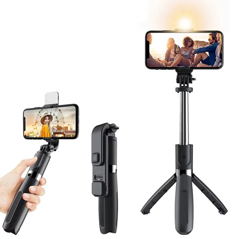 Selfie Stick Tripod With Bluetooth Remote