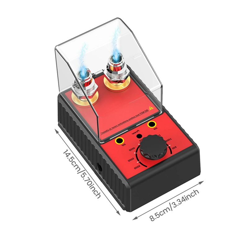 Double spark plug tester with two 12 mm spark plug sockets