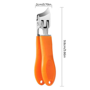 Wide Jaw Opening Anti-Splash Slanted Nail Clipper