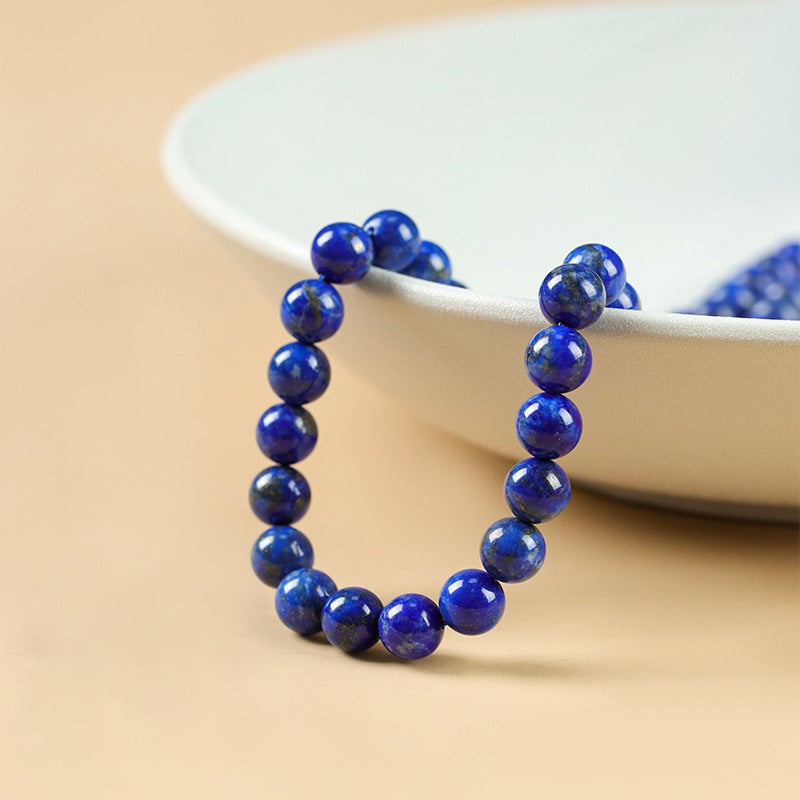 Natural Lapis Lazuli Stone Beaded Bracelet