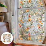 Floral Pattern Window Sticker