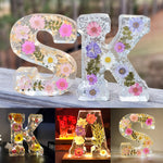 Dried Flower Letters Night Light