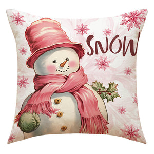 Pink Christmas Pillow Covers