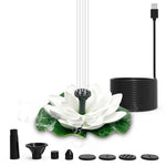 Lotus Shaped Solar Fountain Pond Decorative