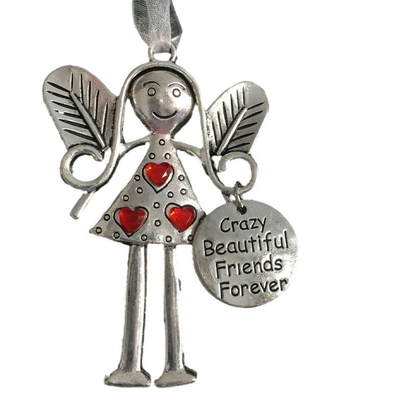 Crazy Beautiful Friends Forever - Angel Ornament Christmas Gift