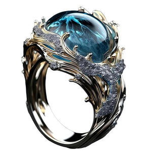 The Heartbeat of The Sea, Ocean Wave Ring