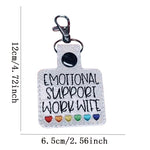 Emotional Support Coworker Keychain