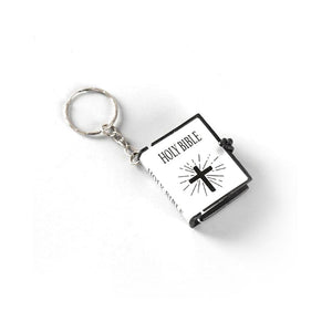 Mini Bible Cross Keychain