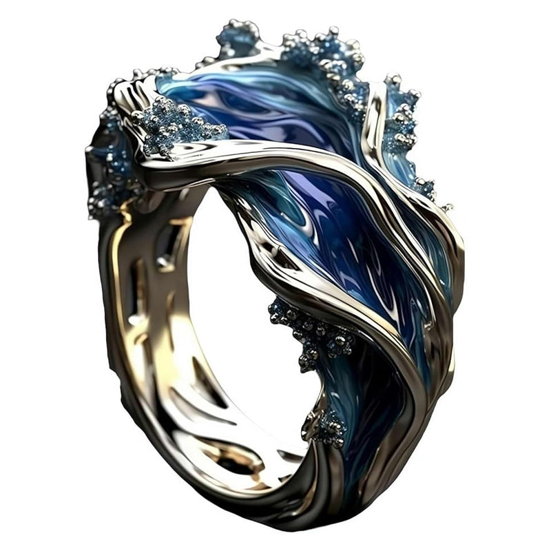 The Heartbeat of The Sea, Ocean Wave Ring