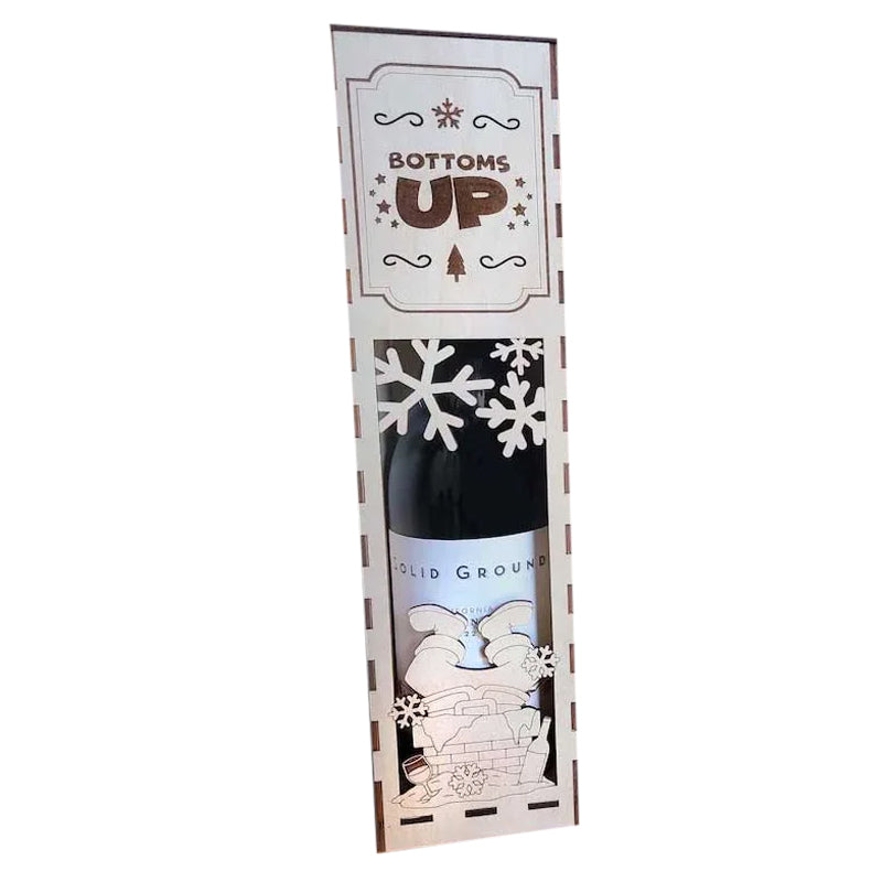 Christmas Funny Wooden Wine Box