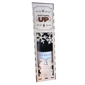 Christmas Funny Wooden Wine Box