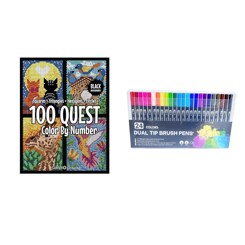 New 100 QUEST Color by Numbers Book