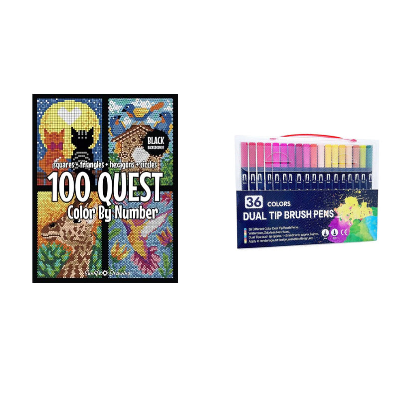 New 100 QUEST Color by Numbers Book