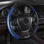 Universal Laser Carbon Fiber Pattern Steering Wheel Cover