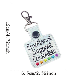 Emotional Support Coworker Keychain