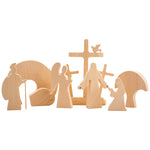 Easter Scene Wooden Decoration