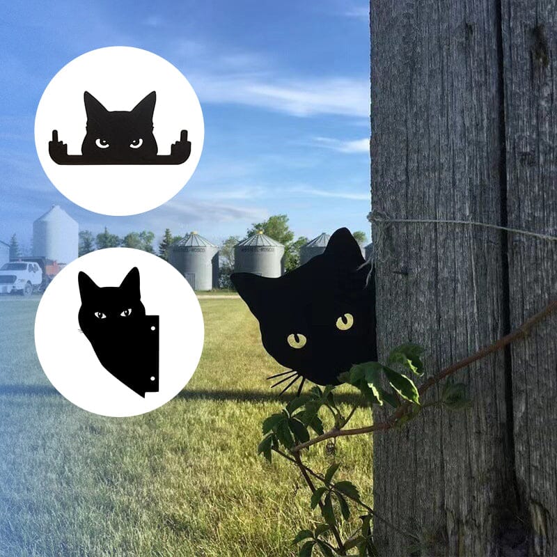 Pre-Sale>>Black Peeping Cat Ornament