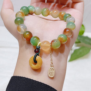 Natural Colorful Agate Bracelet