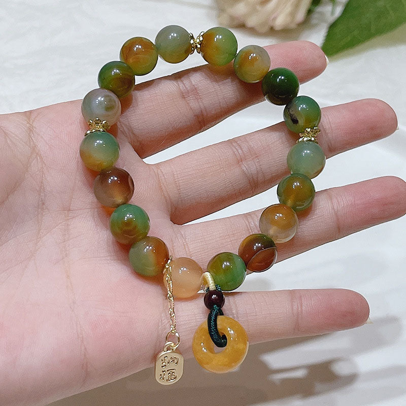 Natural Colorful Agate Bracelet