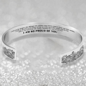 "I AM SO PROUD OF YOU" Wave Bracelet