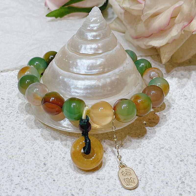 Natural Colorful Agate Bracelet