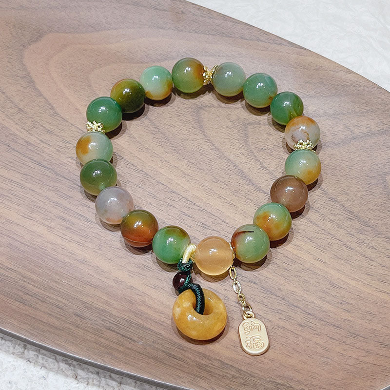 Natural Colorful Agate Bracelet