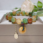 Natural Colorful Agate Bracelet