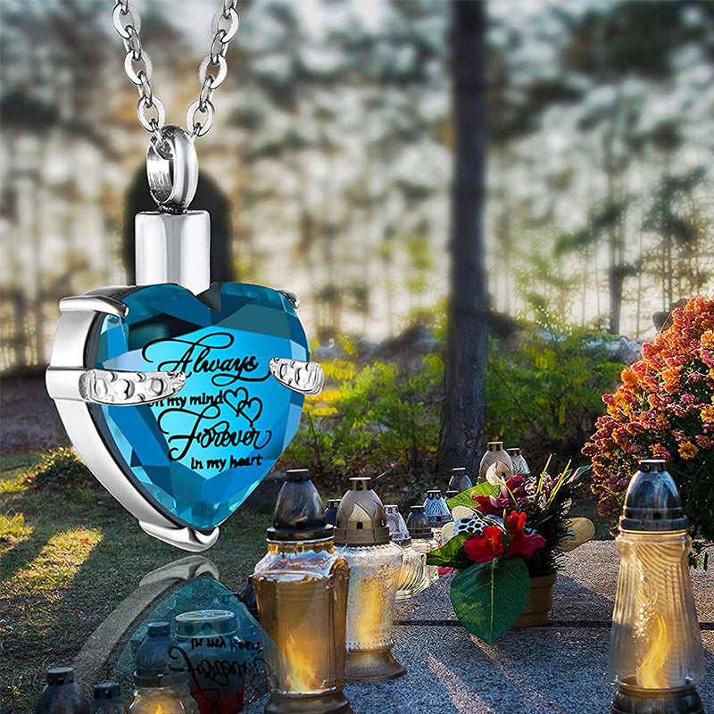 Always on My Mind Forever in My Heart-Urn Necklace