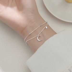 Crescent Moon & Star Bracelet