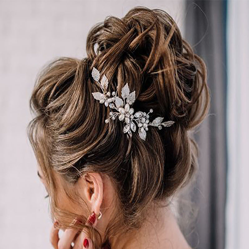 Bun Clipping Flower Bud Wig