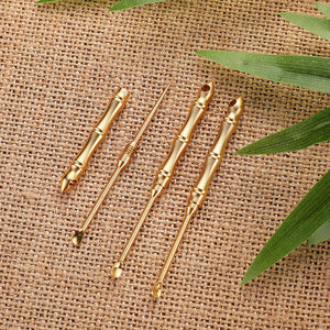 2 In 1 Brass Ear Spoon Toothpick