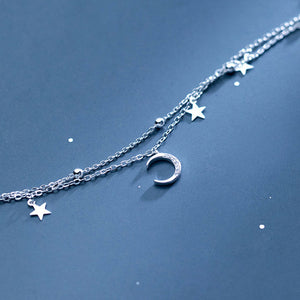 Crescent Moon & Star Bracelet