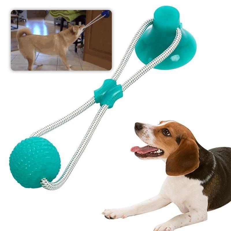 Dog Bite Toy Interactive food leaker toy with Suction Cup