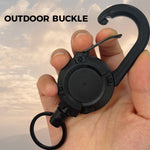 Outdoor Automatic Retractable Wire Rope Luya Tactical Keychain