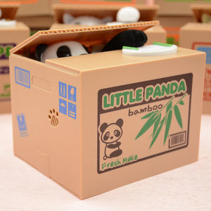 Cute Panda Coin Money Box