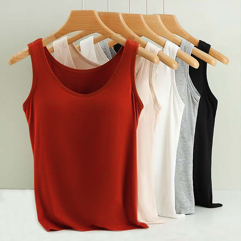 Women's Tank Top with Built-In Bra